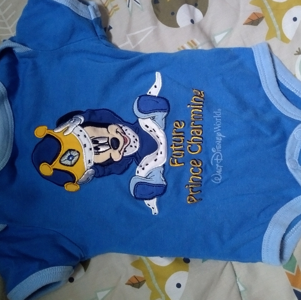 Future Prince Mickey Mouse onesie